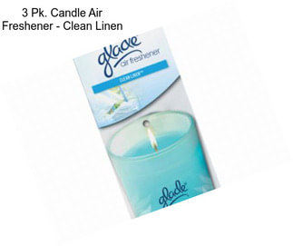 3 Pk. Candle Air Freshener - Clean Linen