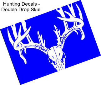 Hunting Decals - Double Drop Skull