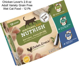 Chicken Lover\'s 2.8 oz Adult Variety Grain Free Wet Cat Food - 12 Pk