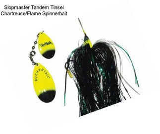 Slopmaster Tandem Tinsel Chartreuse/Flame Spinnerbait