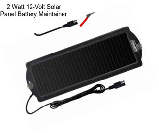 2 Watt 12-Volt Solar Panel Battery Maintainer