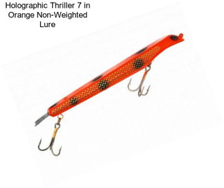 Holographic Thriller 7 in Orange Non-Weighted Lure