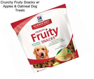 Crunchy Fruity Snacks w/ Apples & Oatmeal Dog Treats