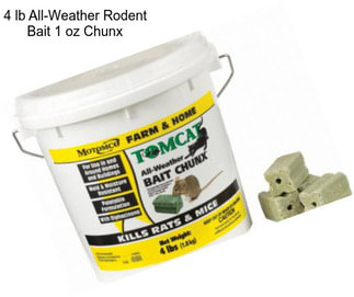 4 lb All-Weather Rodent Bait 1 oz Chunx