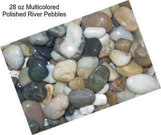 28 oz Multicolored Polished River Pebbles