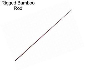 Rigged Bamboo Rod