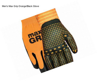 Men\'s Max Grip Orange/Black Glove