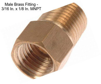 Male Brass Fitting - 3/16 In. x 1/8 In. MNPT