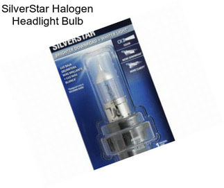 SilverStar Halogen Headlight Bulb