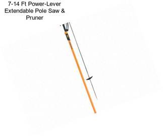7-14 Ft Power-Lever Extendable Pole Saw & Pruner