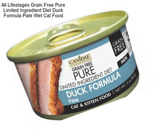 All Lifestages Grain Free Pure Limited Ingredient Diet Duck Formula Pate Wet Cat Food