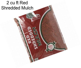 2 cu ft Red Shredded Mulch