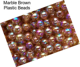 Marble Brown Plastic Beads