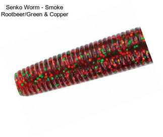 Senko Worm - Smoke Rootbeer/Green & Copper