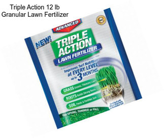 Triple Action 12 lb Granular Lawn Fertilizer