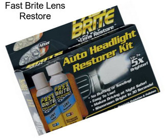 Fast Brite Lens Restore