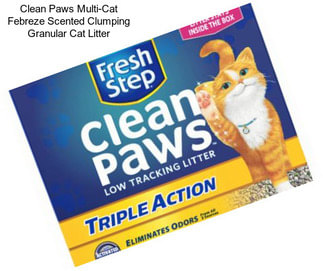 Clean Paws Multi-Cat Febreze Scented Clumping Granular Cat Litter