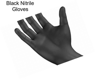 Black Nitrile Gloves