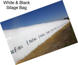 White & Black Silage Bag