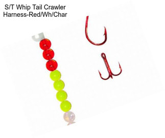 S/T Whip Tail Crawler Harness-Red/Wh/Char
