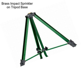 Brass Impact Sprinkler on Tripod Base