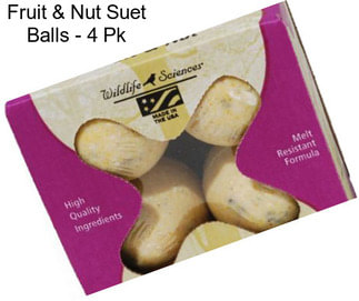 Fruit & Nut Suet Balls - 4 Pk