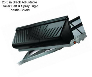 25.5 in Black Adjustable Trailer Salt & Spray Rigid Plastic Shield