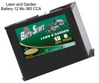 Lawn and Garden Battery 12 Mo 360 CCA