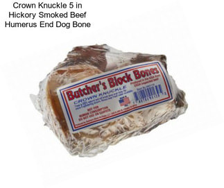 Crown Knuckle 5 in Hickory Smoked Beef Humerus End Dog Bone