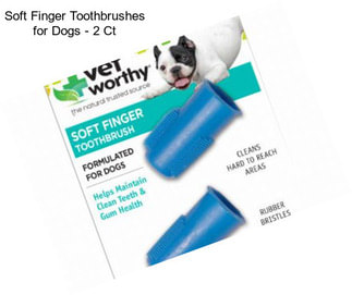 Soft Finger Toothbrushes for Dogs - 2 Ct