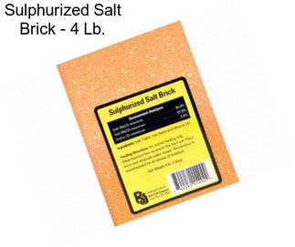 Sulphurized Salt Brick - 4 Lb.