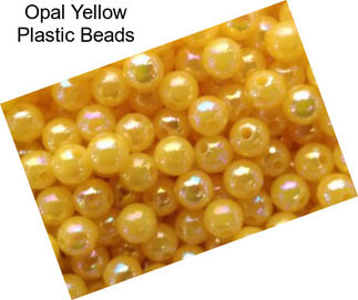 Opal Yellow Plastic Beads