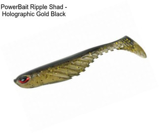 PowerBait Ripple Shad - Holographic Gold Black