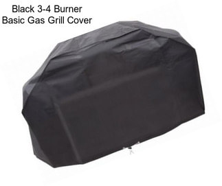 Black 3-4 Burner Basic Gas Grill Cover