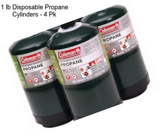1 lb Disposable Propane Cylinders - 4 Pk
