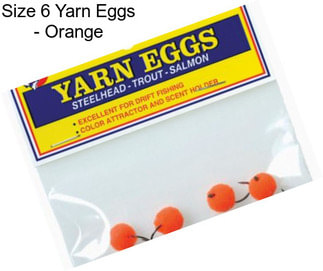 Size 6 Yarn Eggs - Orange