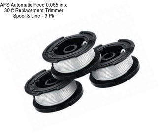 AFS Automatic Feed 0.065 in x 30 ft Replacement Trimmer Spool & Line - 3 Pk