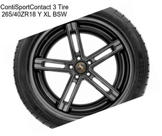 ContiSportContact 3 Tire 265/40ZR18 Y XL BSW