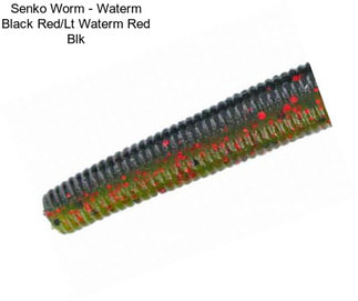 Senko Worm - Waterm Black Red/Lt Waterm Red Blk