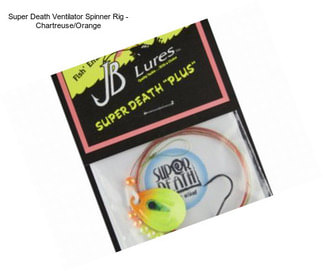 Super Death Ventilator Spinner Rig - Chartreuse/Orange