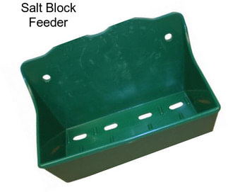 Salt Block Feeder