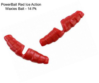 PowerBait Red Ice Action Waxies Bait - 14 Pk