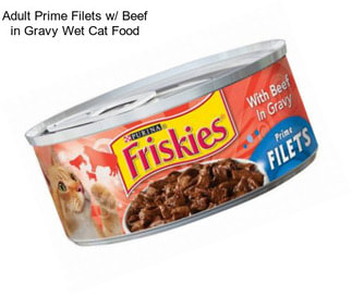 Adult Prime Filets w/ Beef in Gravy Wet Cat Food