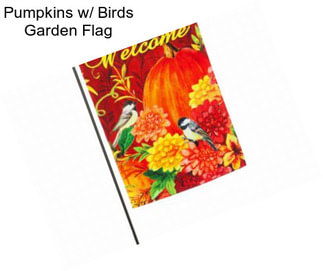 Pumpkins w/ Birds Garden Flag