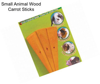 Small Animal Wood Carrot Sticks