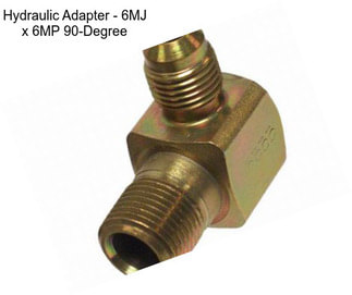 Hydraulic Adapter - 6MJ x 6MP 90-Degree