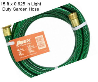 15 ft x 0.625 in Light Duty Garden Hose