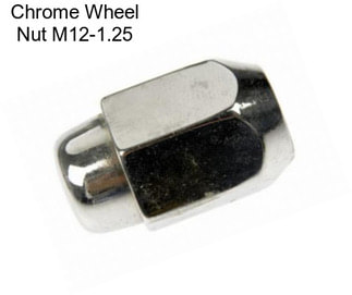 Chrome Wheel Nut M12-1.25