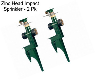Zinc Head Impact Sprinkler - 2 Pk