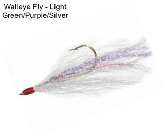 Walleye Fly - Light Green/Purple/Silver